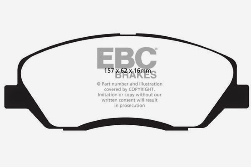 EBC 06-09 Hyundai Entourage 3.8 Ultimax2 Front Brake Pads - UD1202
