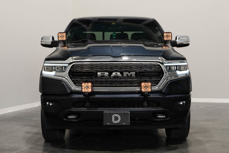 Diode Dynamics SS5 Bumper LED Pod Light Kit for 2019-Present Ram - Yellow Pro Driving - DD7620
