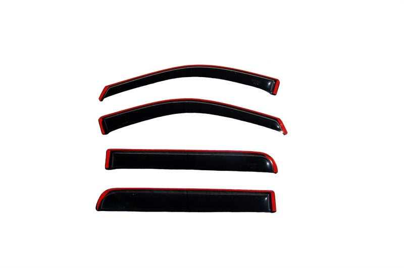 AVS 06-08 Lincoln Mark LT Ventvisor In-Channel Front &amp; Rear Window Deflectors 4pc - Smoke