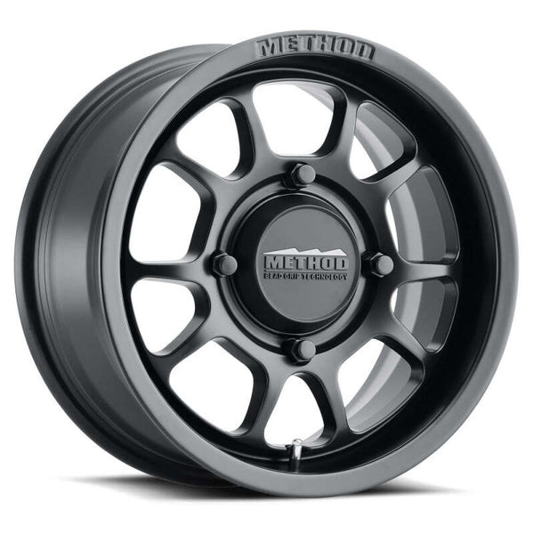 Method MR409 Bead Grip 15x7.0 +38mm Offset 6x139.7 BP 78.30mm CB Matte Black Wheel - MR40957060552 by Method Wheels