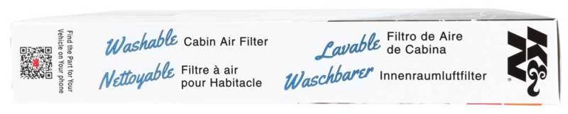 K&N 04-13 Chevy Impala Cabin Air Filter - VF3000 for 2000-2013 Chevrolet Impala - package contents