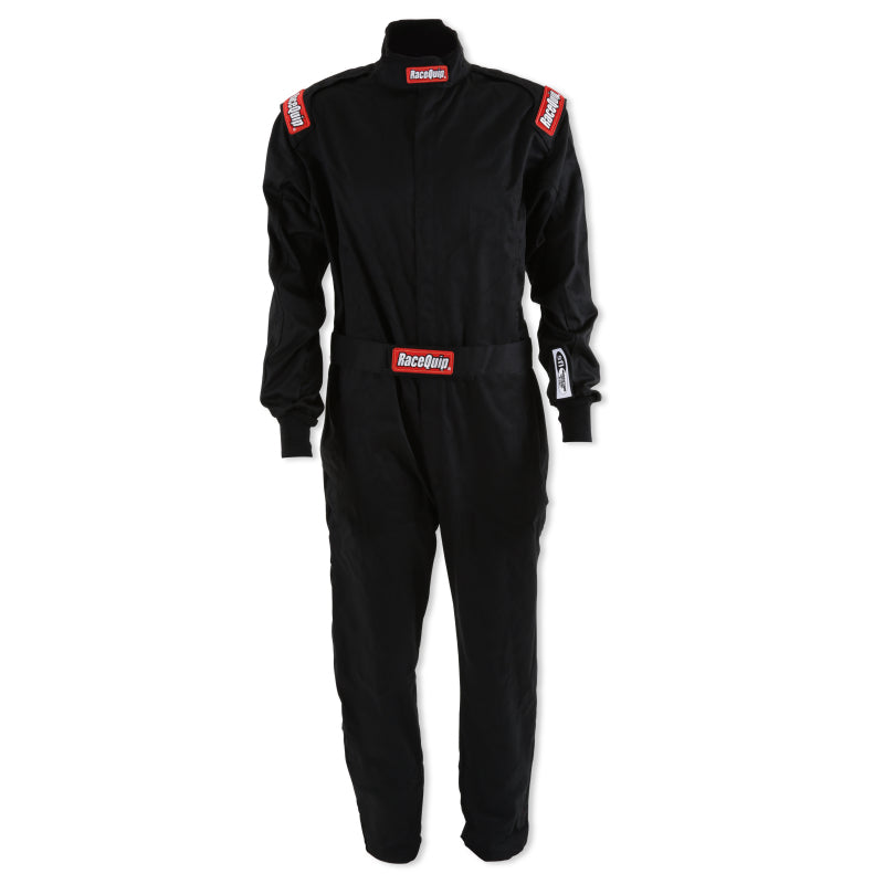 RaceQuip Black Chevron-1 Suit - SFI-1 3XL - 130908RQP