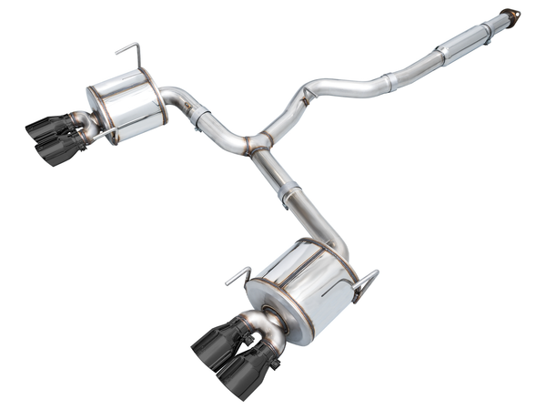 AWE Tuning 2022+ VB Subaru WRX Touring Edition Exhaust - Diamond Black Tips - 3015-43979