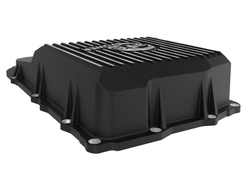 aFe POWER 21-24 RAM 1550 TRX Pro Series Transmission Pan Black w/ Machined Fins - 46-71310B