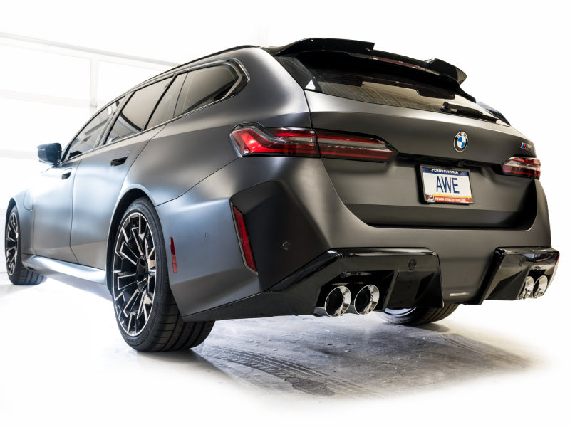 AWE BMW G90/G99 M5 Touring Edition Catback Exhaust - Chrome Silver Tips - 3015-42790