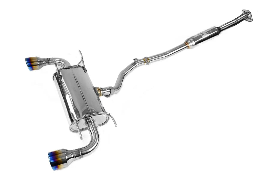 Invidia Subaru BRZ / Scion FRS Q300 w/ Rolled Titanium Tips Cat- Back Exhaust (Blue Edge)