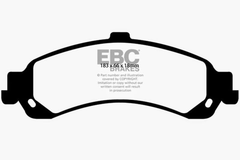 EBC 02 Cadillac Escalade 5.3 (PBR rear caliper) Greenstuff Rear Brake Pads - DP61635