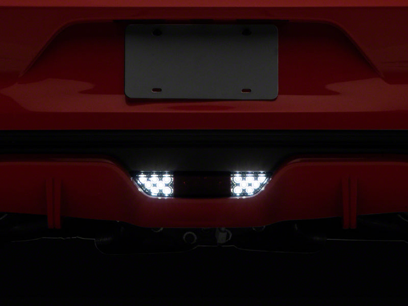 Raxiom 15-17 Ford Mustang Axial LED Reverse Light w/ Running Light Triple Flash Brake Light- Smoked - 407864