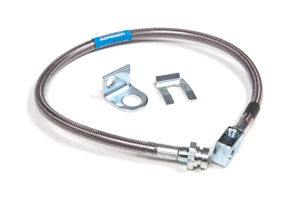 BDS Suspension Rear Brake Line - Stainless Steel | Fits 4-6.5 Inch Lift | 1987-1995 Jeep Wrangler YJ