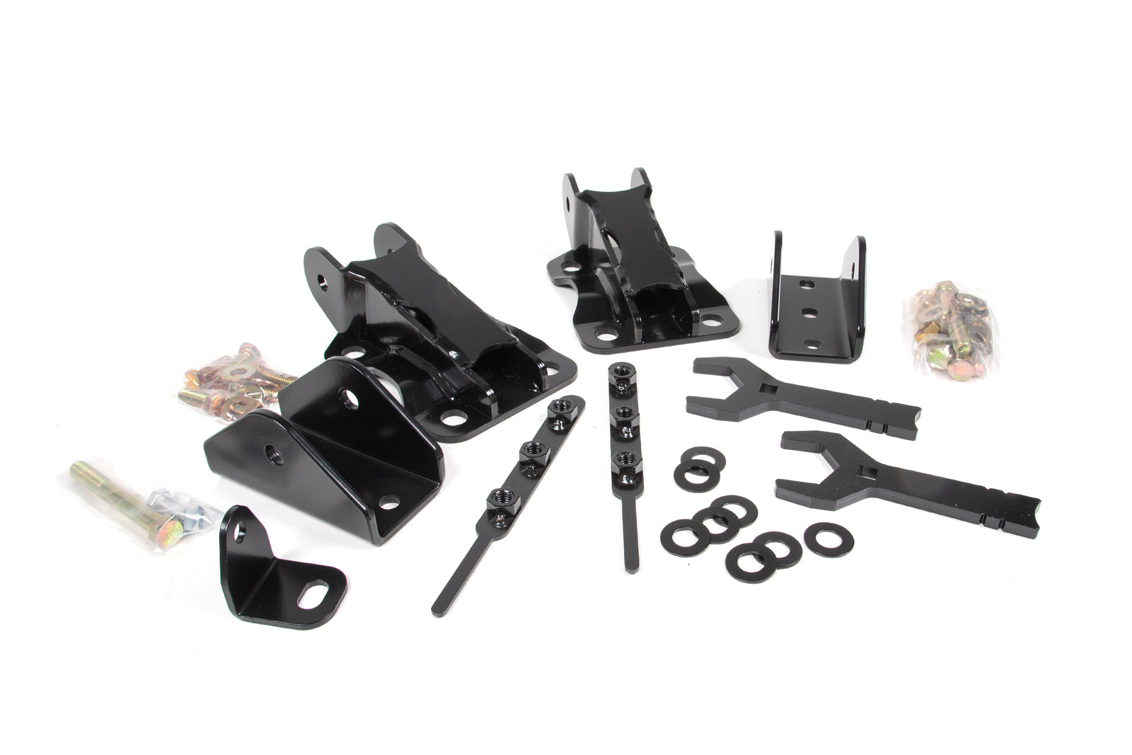 BDS Suspension Mounting Kit for Recoil Traction Bars | 2017-2026 Ford F350 Super Duty 4WD | 4.5 Inch Axle
