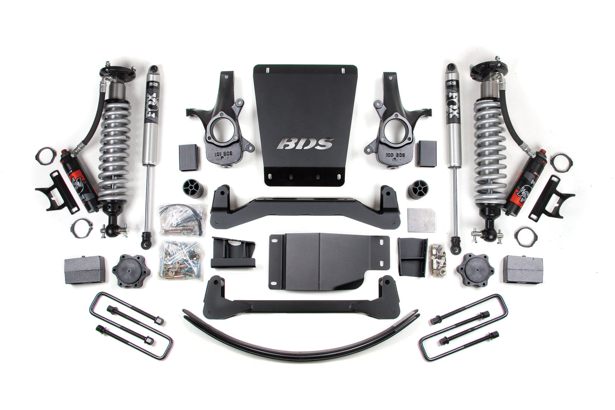 BDS Suspension FOX 6-inch Performance Elite Coilover Kit for Chevy Silverado/GMC Sierra (07-13)