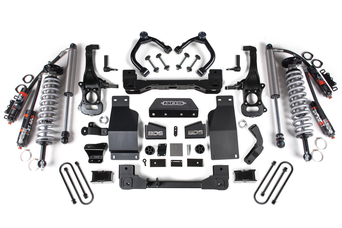 BDS Suspension 4 Inch Lift Kit | FOX 2.5 Performance Elite Coil-Over | Chevy Silverado or GMC Sierra 1500 (25-26) 4WD | Diesel