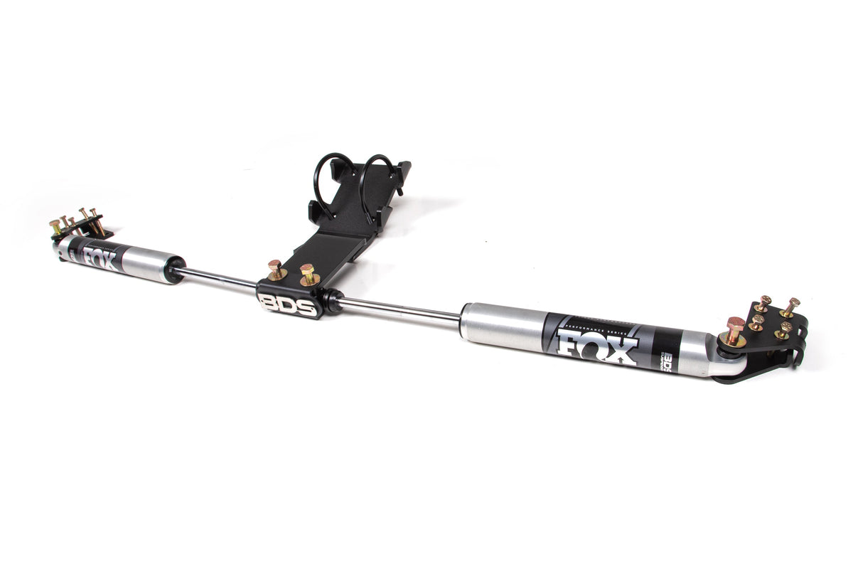 BDS Suspension Dual Steering Stabilizer w/ FOX 2.0 | Ford F450/F550 17–26 & Ford F600 (20-25)