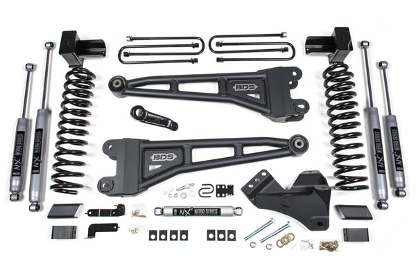 BDS Suspension 5 Inch Lift Kit w/ Radius Arm | Ford F250/F350 Super Duty (23-26) 4WD | Gas