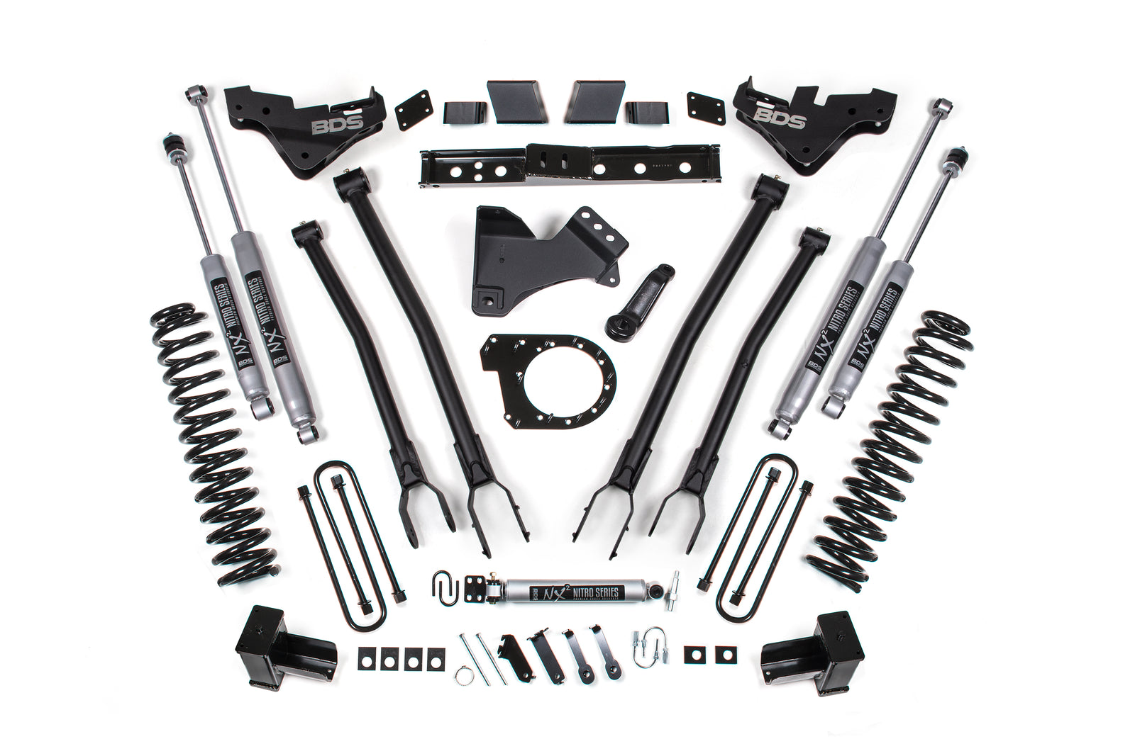 BDS Suspension 7 Inch Lift Kit w/ 4-Link | Ford F250/F350 Super Duty (23-26) 4WD | Diesel