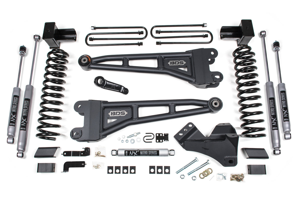 BDS Suspension 5" Lift Kit w/ Radius Arm | Ford F350 DRW (23-26) 4WD | Gas