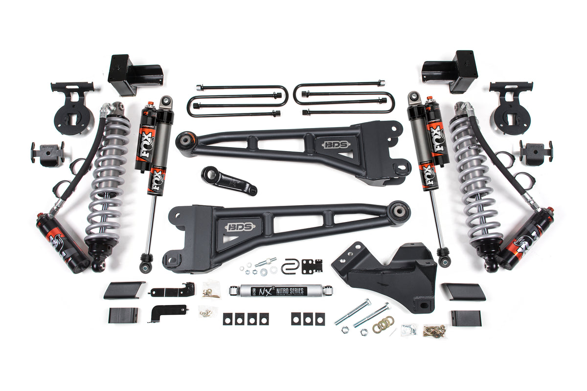 BDS Suspension 5" Lift Kit w/ FOX 2.5 Coilovers | Ford F350 DRW (23-26) 4WD | Diesel