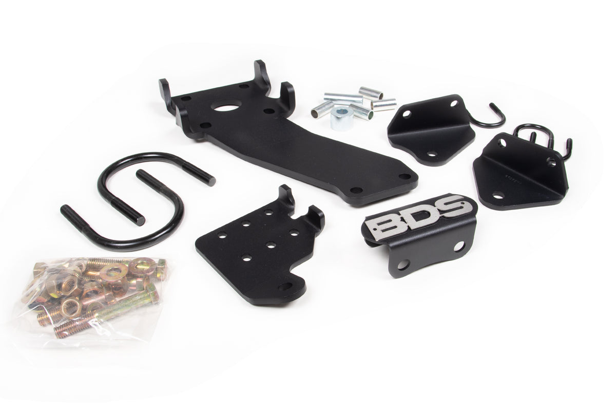 BDS Suspension Dual Steering Stabilizer Mounting Kit | 2008-2013 Dodge Ram 2500 and 2008-2012 Ram 3500 4WD | With T-Style Steering