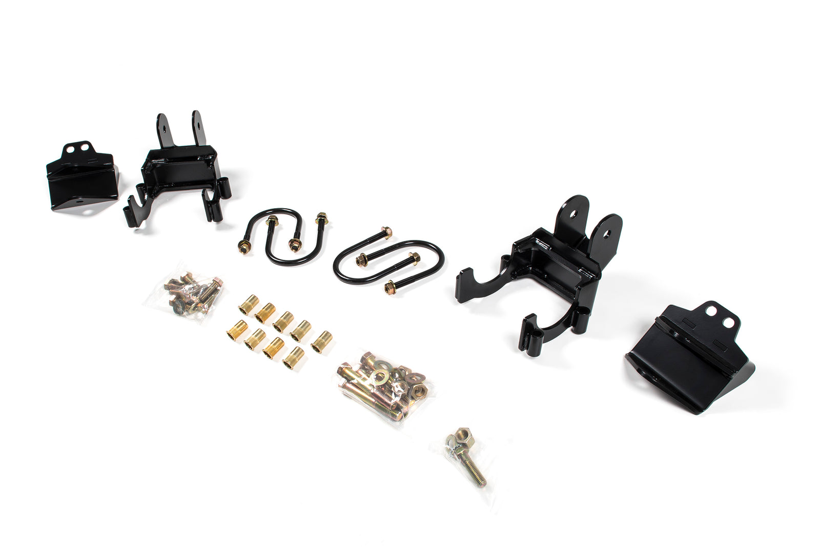 BDS Suspension Mounting Kit for Recoil Traction Bars | 2011-2016 Ford F250 / F350 Super Duty 4WD | Long Bed