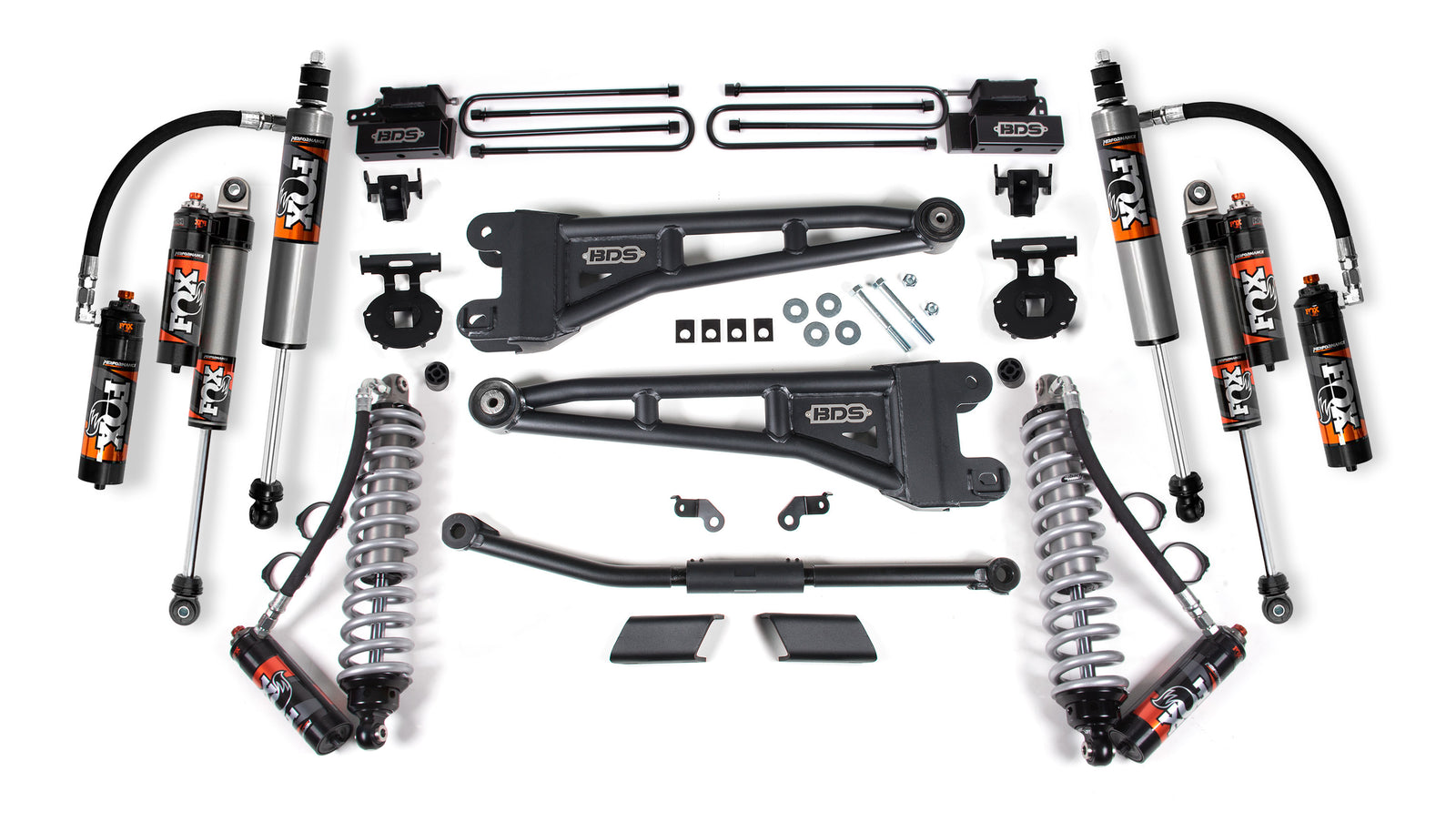 BDS Suspension 2.5" Lift Kit w/ Radius Arm | FOX 2.5 Coilover | Ford F450 (23-26) 4WD