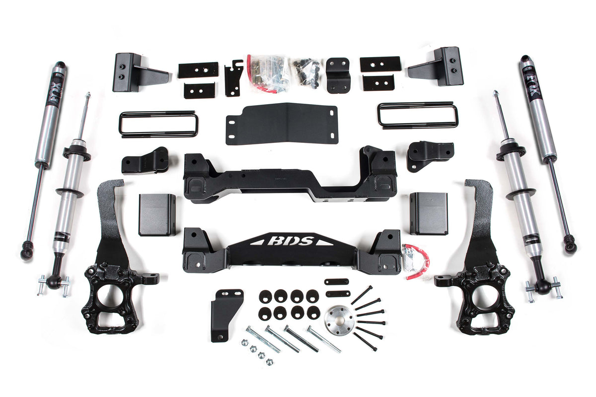 BDS Suspension 4 Inch Lift Kit | FOX 2.0 IFP Strut | Ford F150 (15-20) 4WD