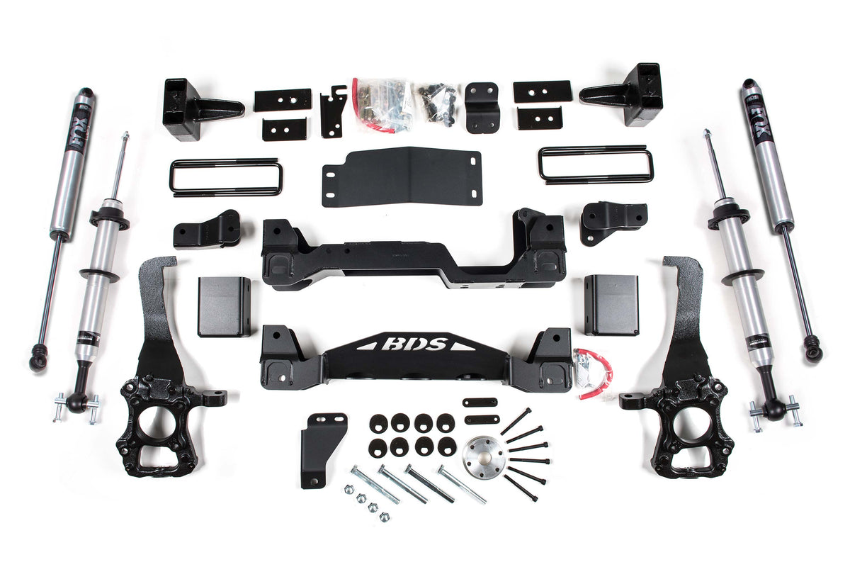 BDS Suspension 6 Inch Lift Kit | FOX 2.0 IFP Strut | Ford F150 (15-20) 4WD