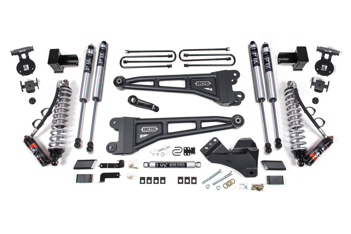 BDS Suspension 4" Lift Kit With FOX 2.5 Performance Elite | 17-19 S/DUTY 4WD Diesel