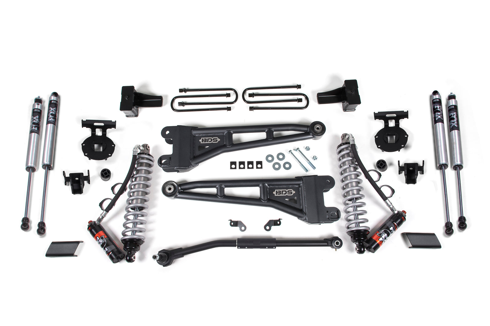 BDS Suspension 2.5 Inch Lift Kit w/ Radius Arm | FOX 2.5 Coil-Over Conversion | Ford F250/F350 Super Duty (17-19) 4WD | Diesel