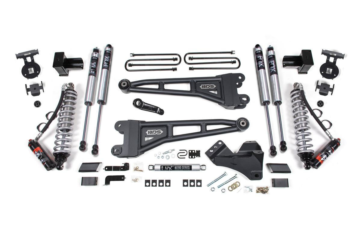BDS Suspension 5 Inch Lift Kit w/ Radius Arm | FOX 2.5 Coil-Over Conversion | Ford F250/F350 Super Duty (20-22) 4WD | Diesel