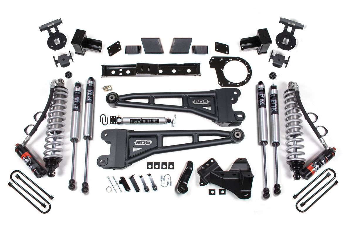 BDS Suspension 7 Inch Lift Kit w/ Radius Arm | FOX 2.5 Performance Elite Coil-Over Conversion | Ford F250/F350 Super Duty (20-22) 4WD | Diesel
