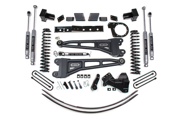 BDS Suspension 6 Inch Lift Kit w/ Radius Arm | Ford F250/F350 Super Duty (17-19) 4WD | Diesel