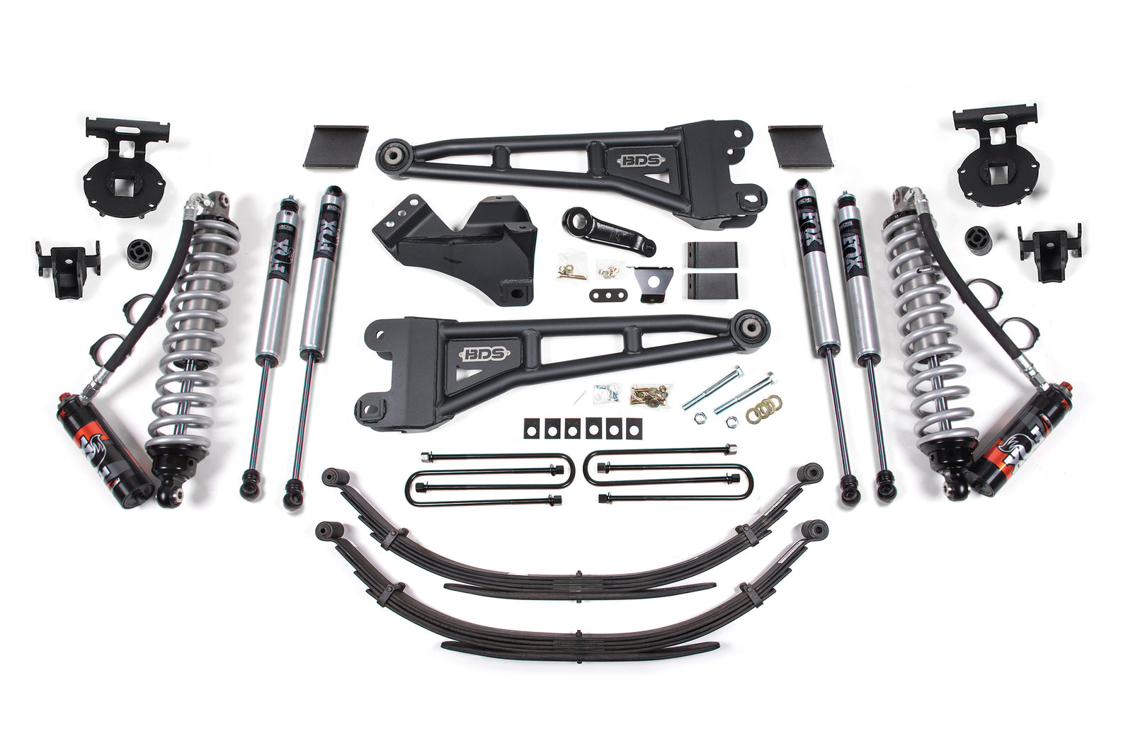 BDS Suspension 6 Inch Lift Kit w/ Radius Arm | FOX 2.5 Coil-Over Conversion | Ford F250/F350 Super Duty (11-16) 4WD | Diesel