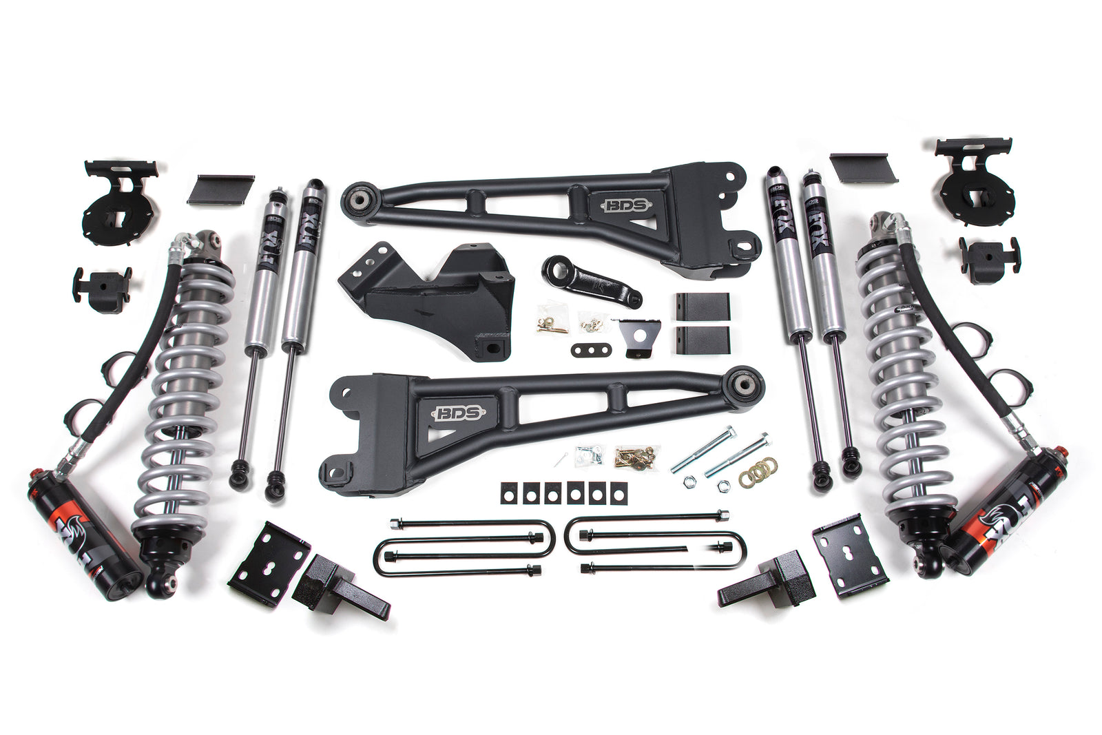 BDS Suspension 4 Inch Lift Kit w/ Radius Arm | FOX 2.5 Coil-Over Conversion | Ford F250/F350 Super Duty (11-16) 4WD | Diesel