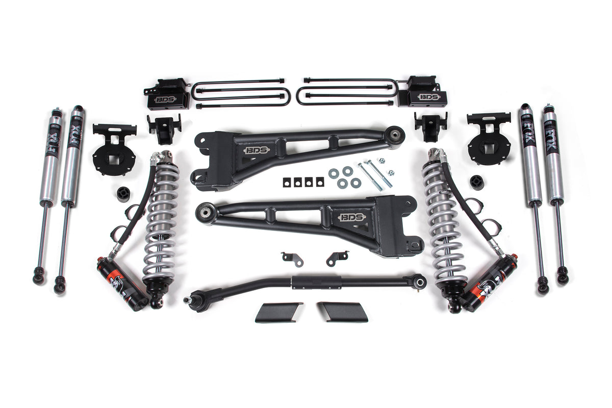 BDS Suspension 2.5 Inch Lift Kit w/ Radius Arm | FOX 2.5 Coil-Over Conversion | Ford F450 Super Duty (20-22) 4WD