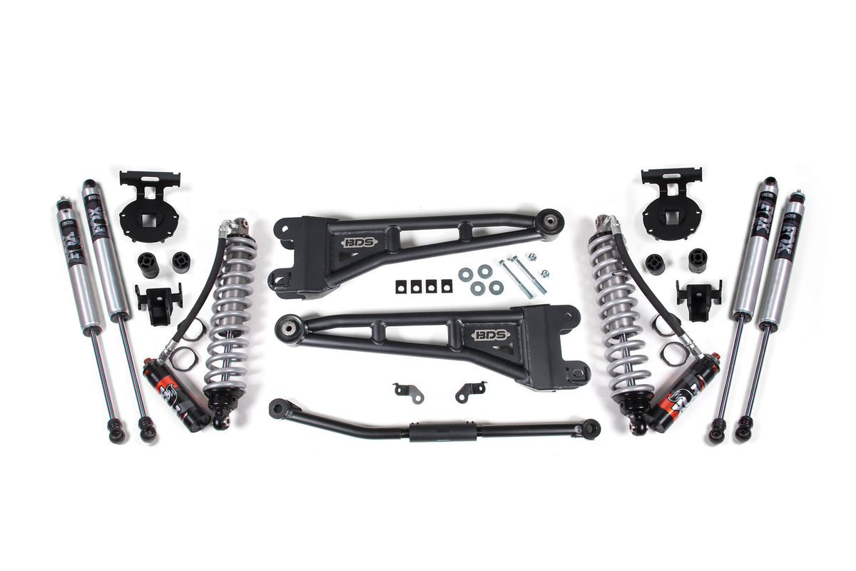 BDS Suspension 2.5" Lift Kit w/ Radius Arm | FOX 2.5 Performance Elite Coilover Conversion | Ford F250/F350 Super Duty (11-16)