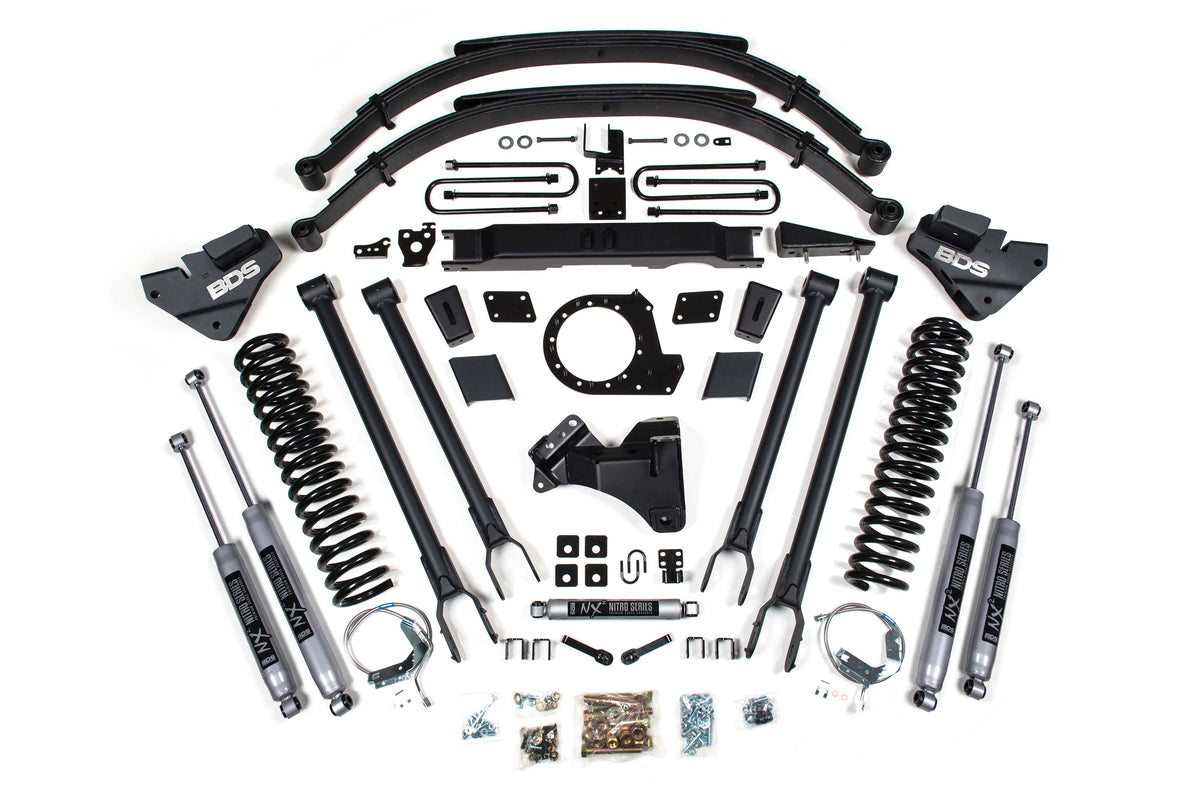BDS Suspension 9 Inch (Gas) | 8 Inch (Diesel) Lift Kit w/ 4-Link | Ford F250/F350 Super Duty (20-22) 4WD