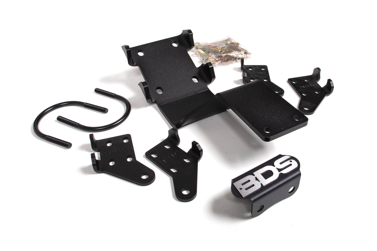 BDS Suspension Dual Steering Stabilizer Mounting Kit | Ford F450/F550 17–25 & F600 20-25