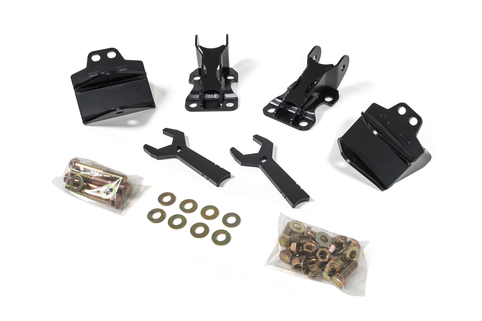 BDS Suspension Mounting Kit for Recoil Traction Bars | 2001-2010 Chevy Silverado and GMC Sierra 2500HD / 3500HD