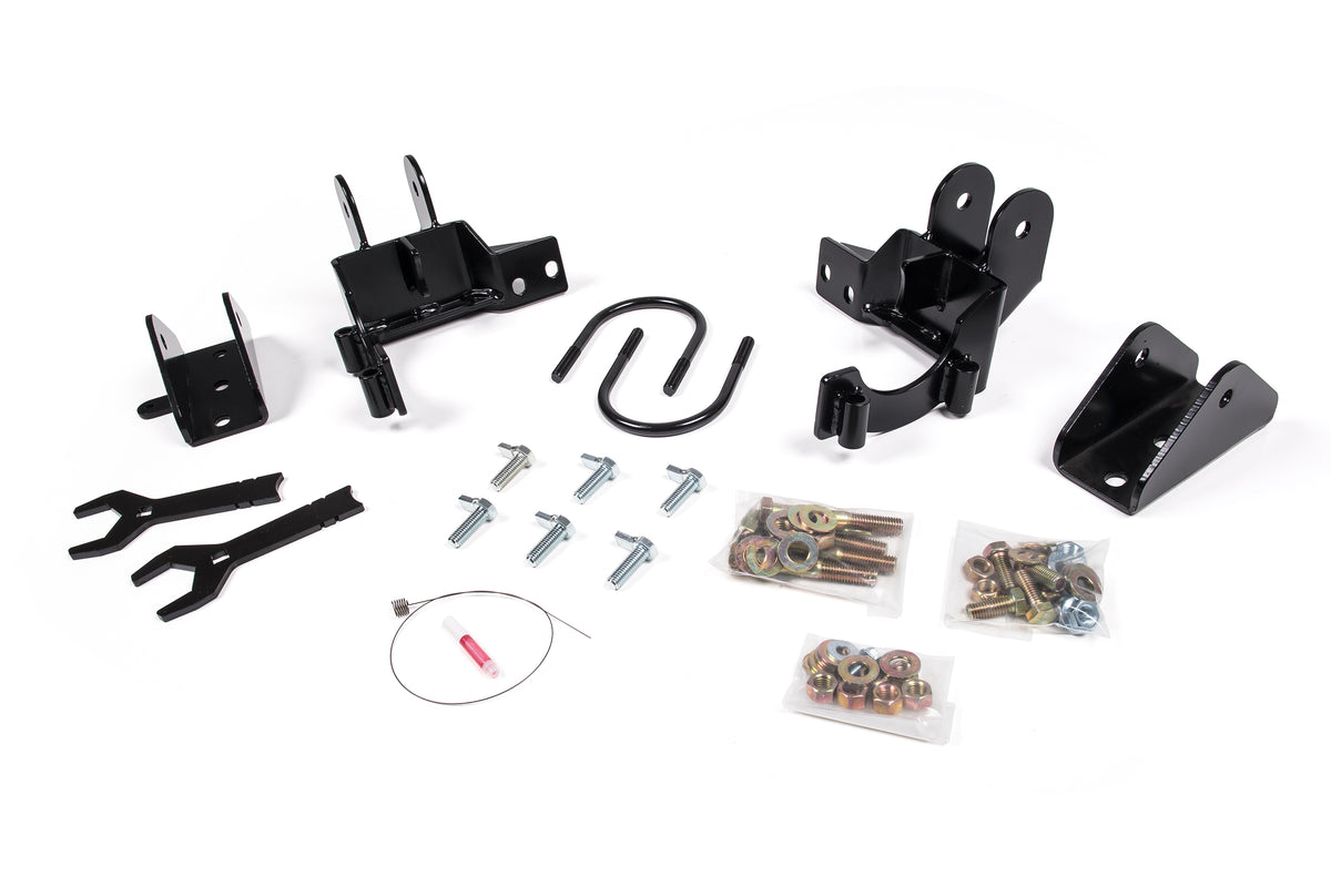 BDS Suspension Mounting Kit for Recoil Traction Bars | 2011-2019 Chevy Silverado and GMC Sierra 2500HD / 3500HD | SRW/DRW