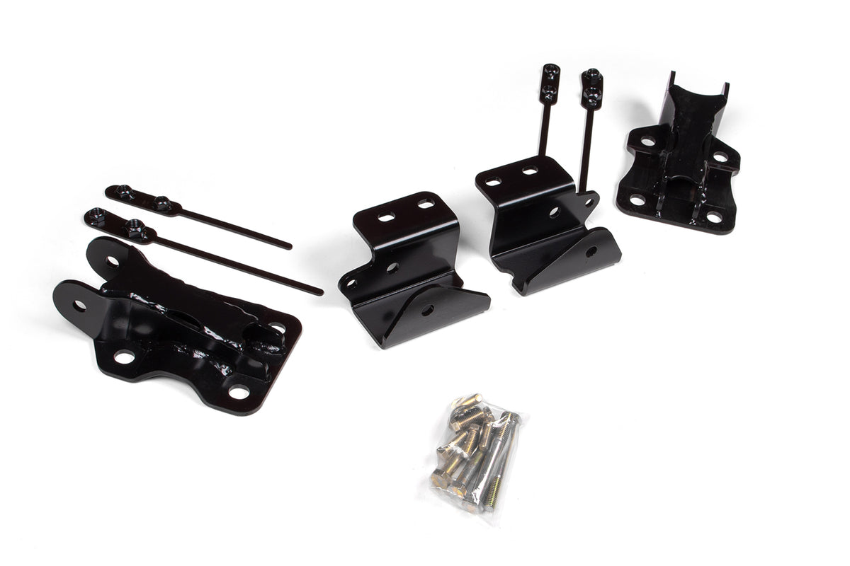 BDS Suspension Mounting Kit for Recoil Traction Bars | 2020-2026 Chevy Silverado and GMC Sierra 2500HD / 3500HD | SRW