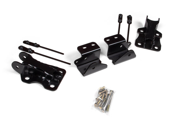 BDS Suspension Mounting Kit for Recoil Traction Bars | 2020-2026 Chevy Silverado and GMC Sierra 2500HD / 3500HD | SRW