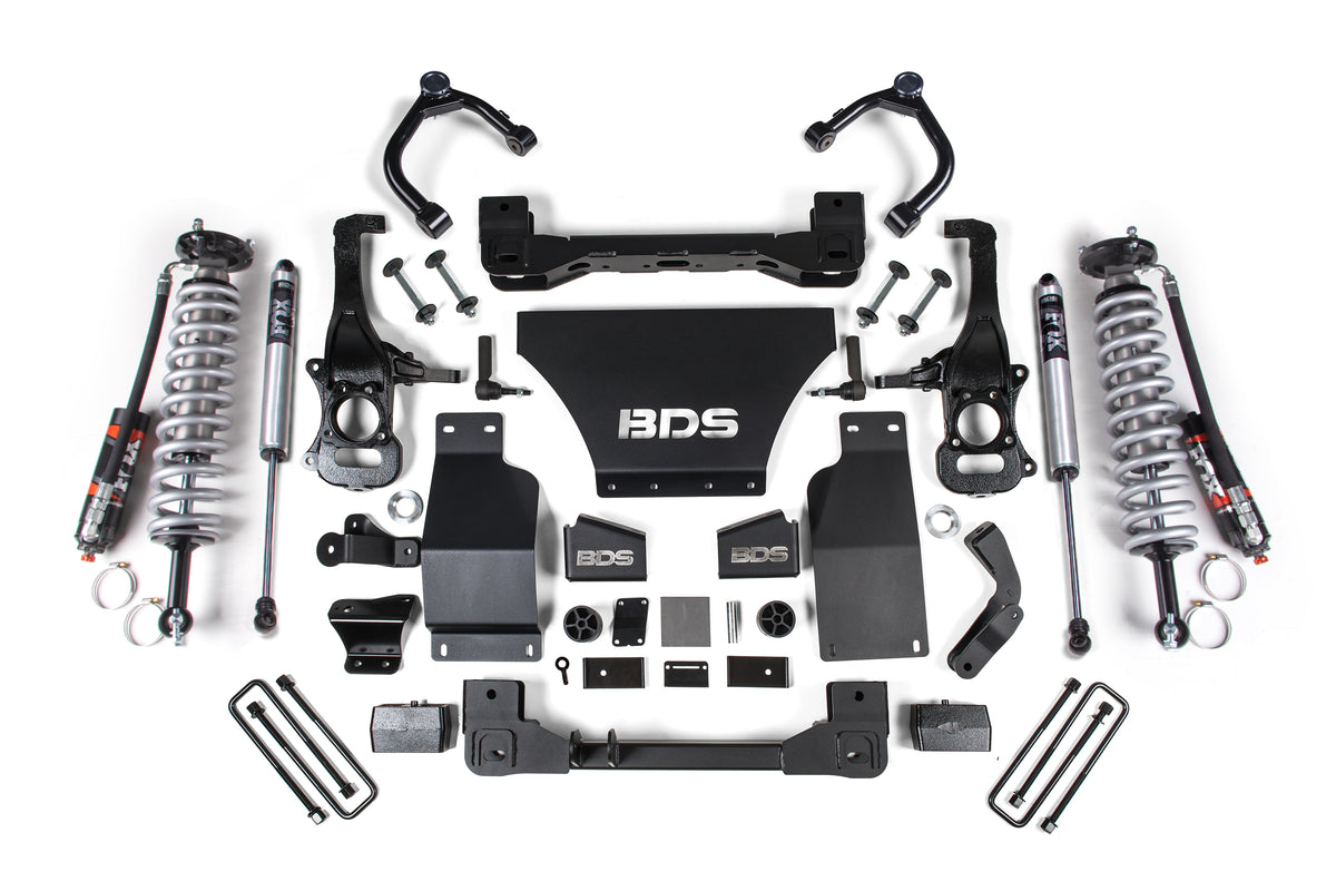 BDS Suspension 4 Inch Lift Kit | FOX 2.5 Performance Elite Coil-Over | Chevy Trail Boss or GMC AT4 1500 (19-26) 4WD | Gas