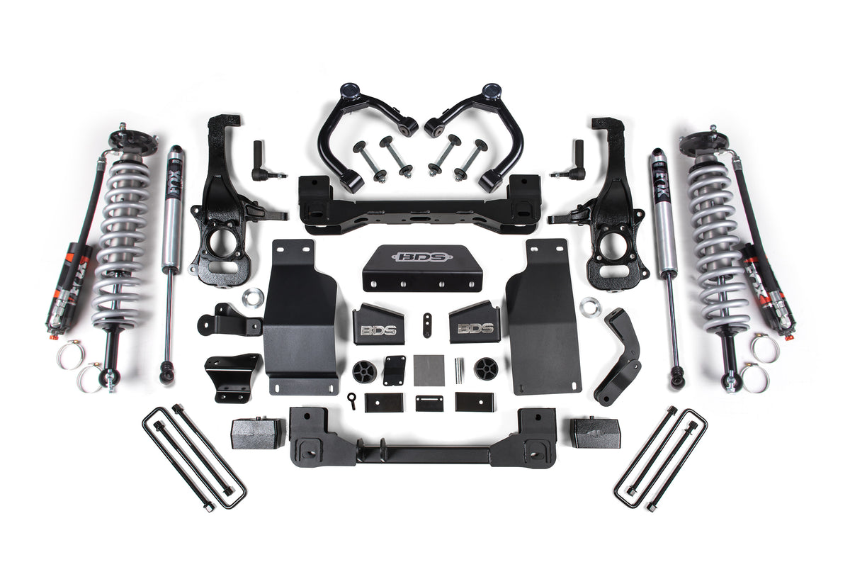 BDS Suspension 4 Inch Lift Kit | FOX 2.5 Performance Elite Coil-Over | Chevy Silverado or GMC Sierra 1500 (19-24) 4WD | Diesel