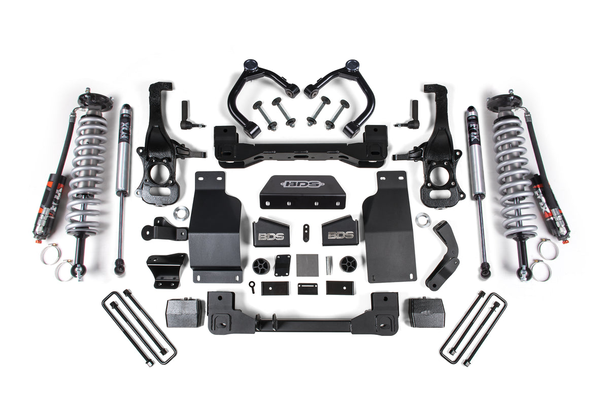 BDS Suspension 4 Inch Lift Kit | FOX 2.5 Performance Elite Coil-Over | Chevy Trail Boss or GMC AT4 1500 (20-26) 4WD | Diesel