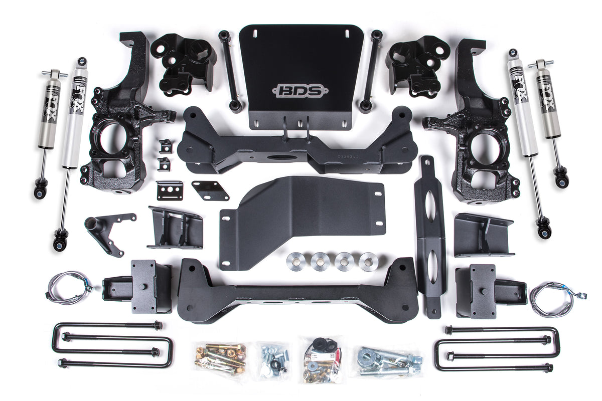 BDS Suspension 5" Lift Kit With FOX 2.5 Hto Shocks | 20-26 SILVERADO/SIERRA HD 4WD Without Factory Overload Springs