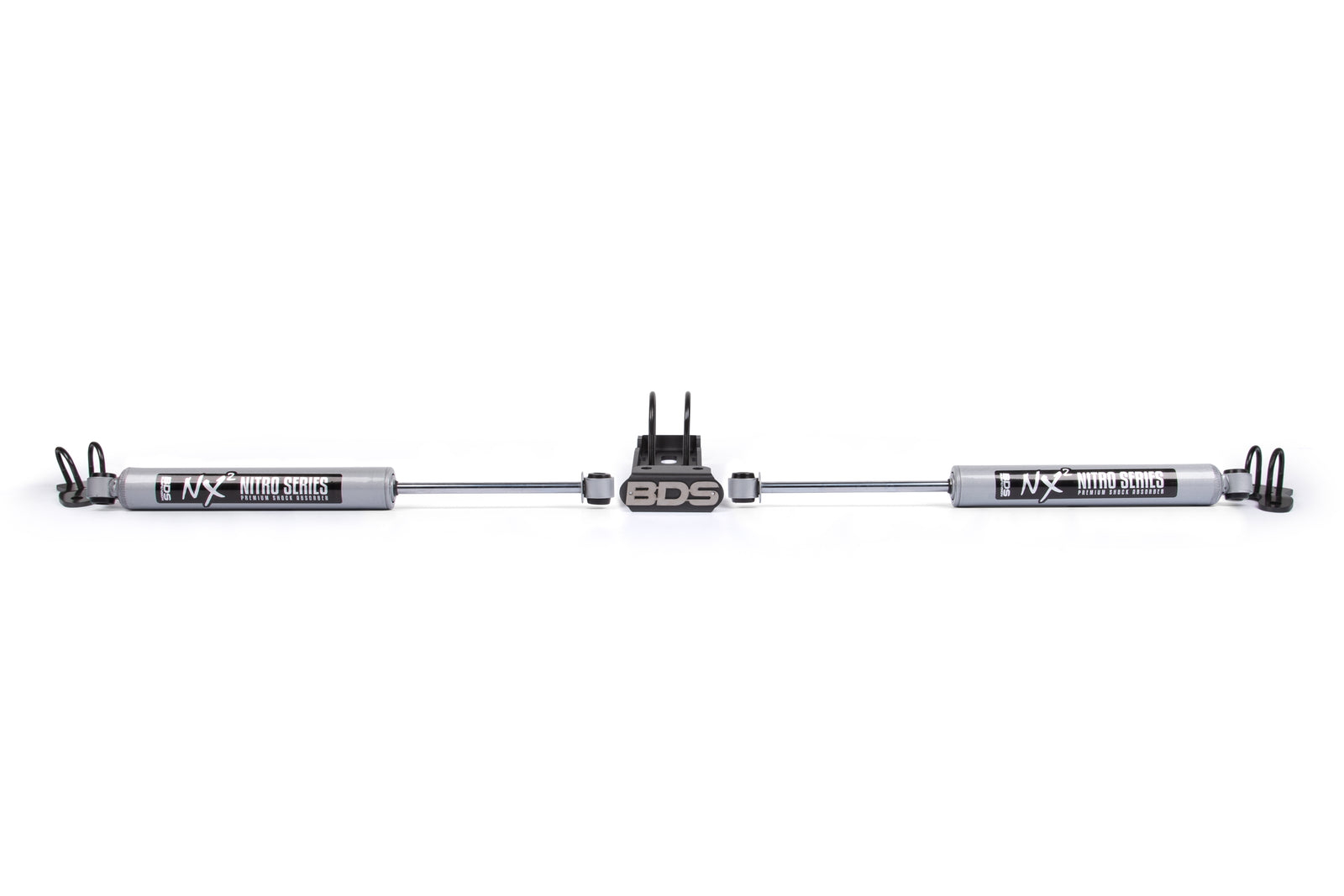 BDS Suspension Dual Steering Stabilizer w/ NX2 | Jeep Wrangler JK 07–18