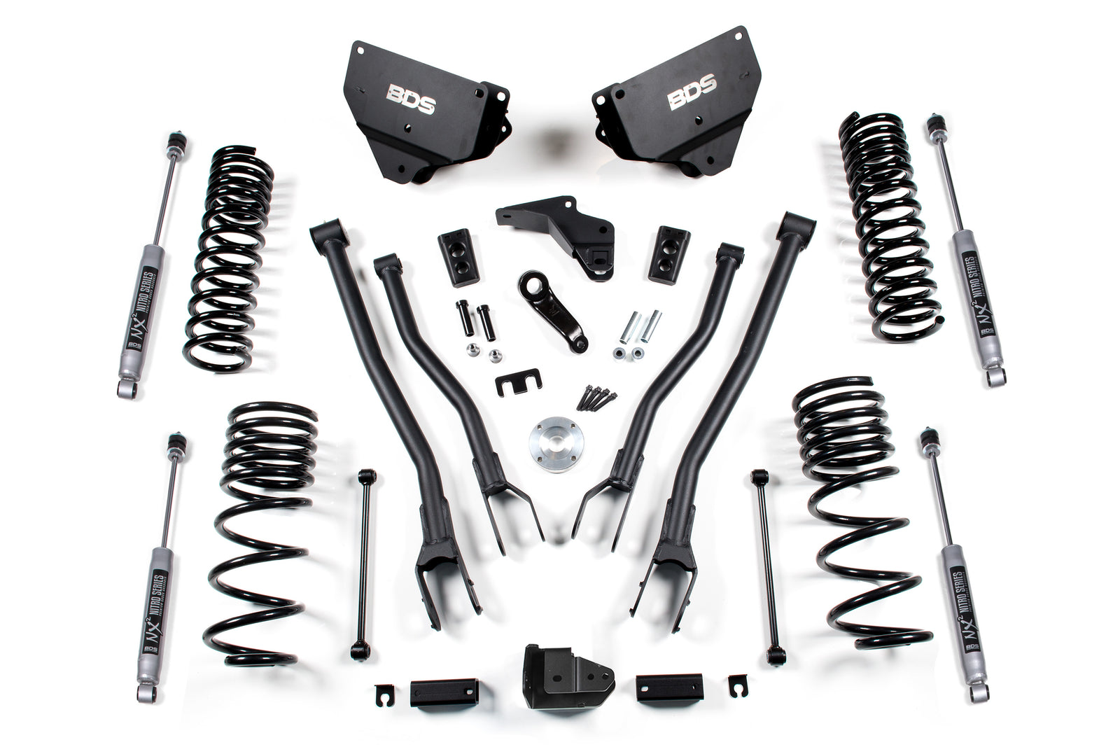 BDS Suspension 4 Inch Lift Kit w/ 4-Link | Ram 2500 (14-18) 4WD | Gas
