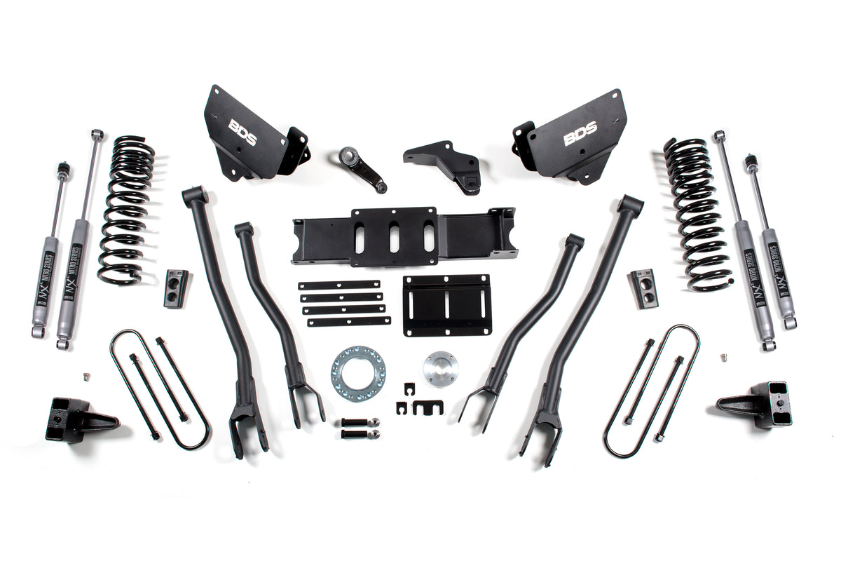BDS Suspension 6 Inch Lift Kit w/ 4-Link | Ram 3500 (13-18) 4WD | Diesel