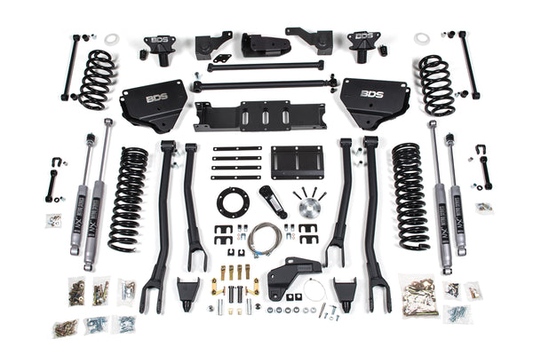 BDS Suspension 8 Inch Lift Kit w/ 4-Link | Ram 2500 (14-18) 4WD | Diesel