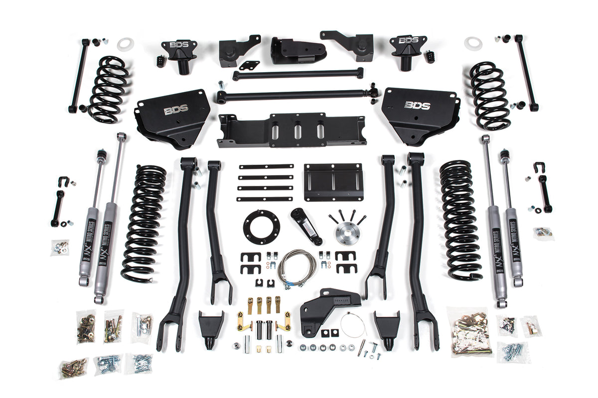 BDS Suspension 8 Inch Lift Kit w/ 4-Link | Ram 2500 (14-18) 4WD | Diesel